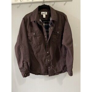 Duluth Trading Jacket Mens M Fire Hose Flannel Lined Limber Jac Shacket READ